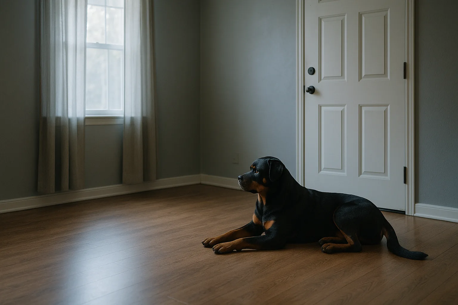 Ansiedad por separación del Rottweiler: por qué destroza y ladra