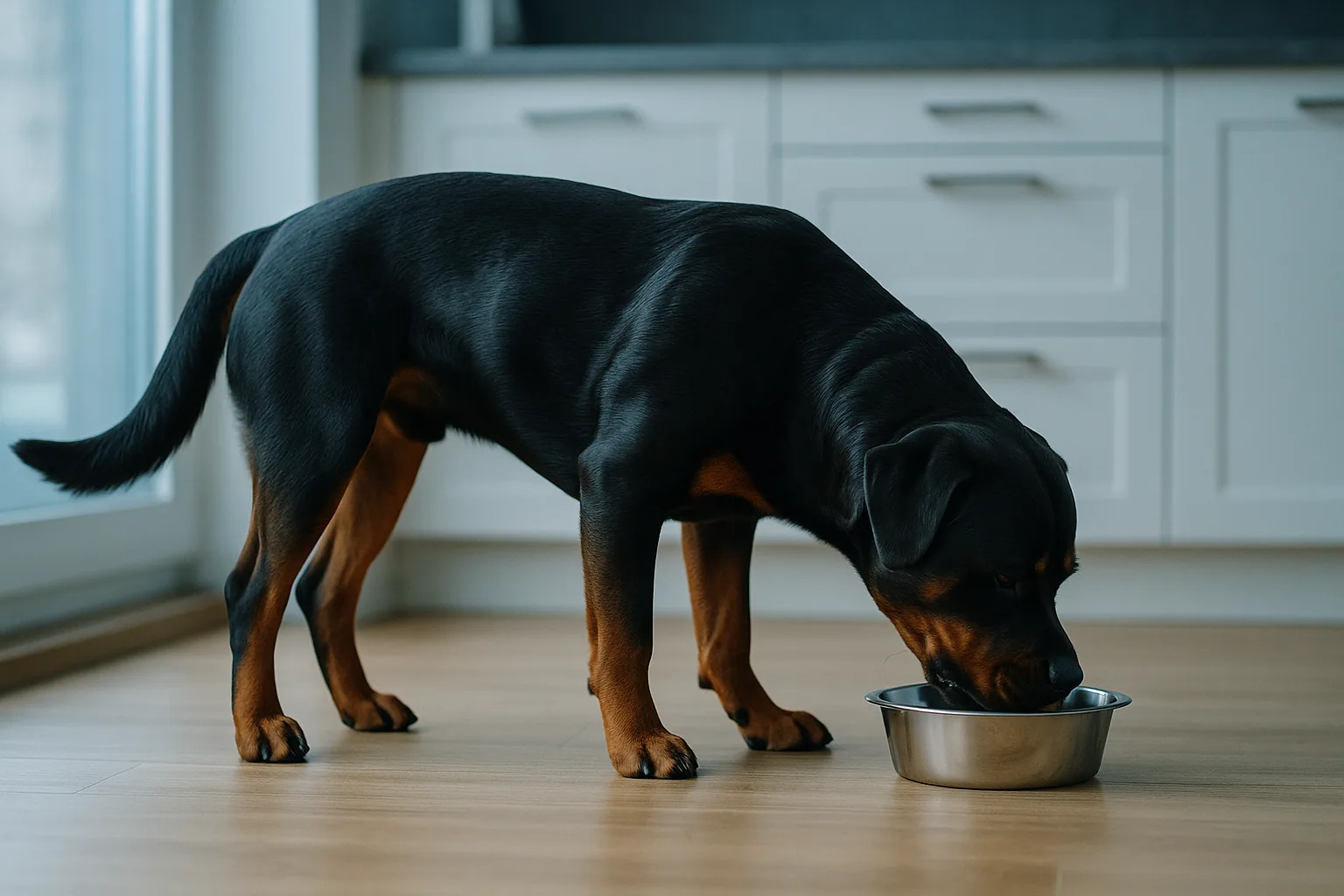 ¿Cuánto debe comer un Rottweiler según su edad y peso?