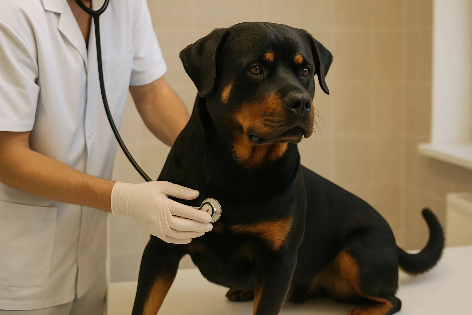 Cuidado dental del Rottweiler: sarro, mal aliento y salud general