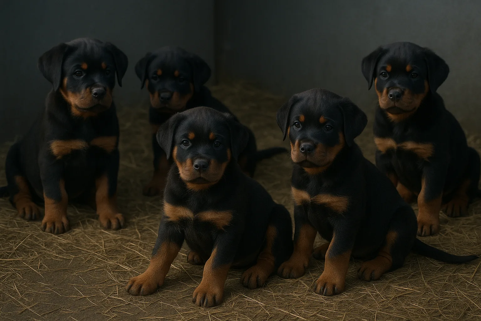 Destete del cachorro Rottweiler: nunca antes de las 8 semanas