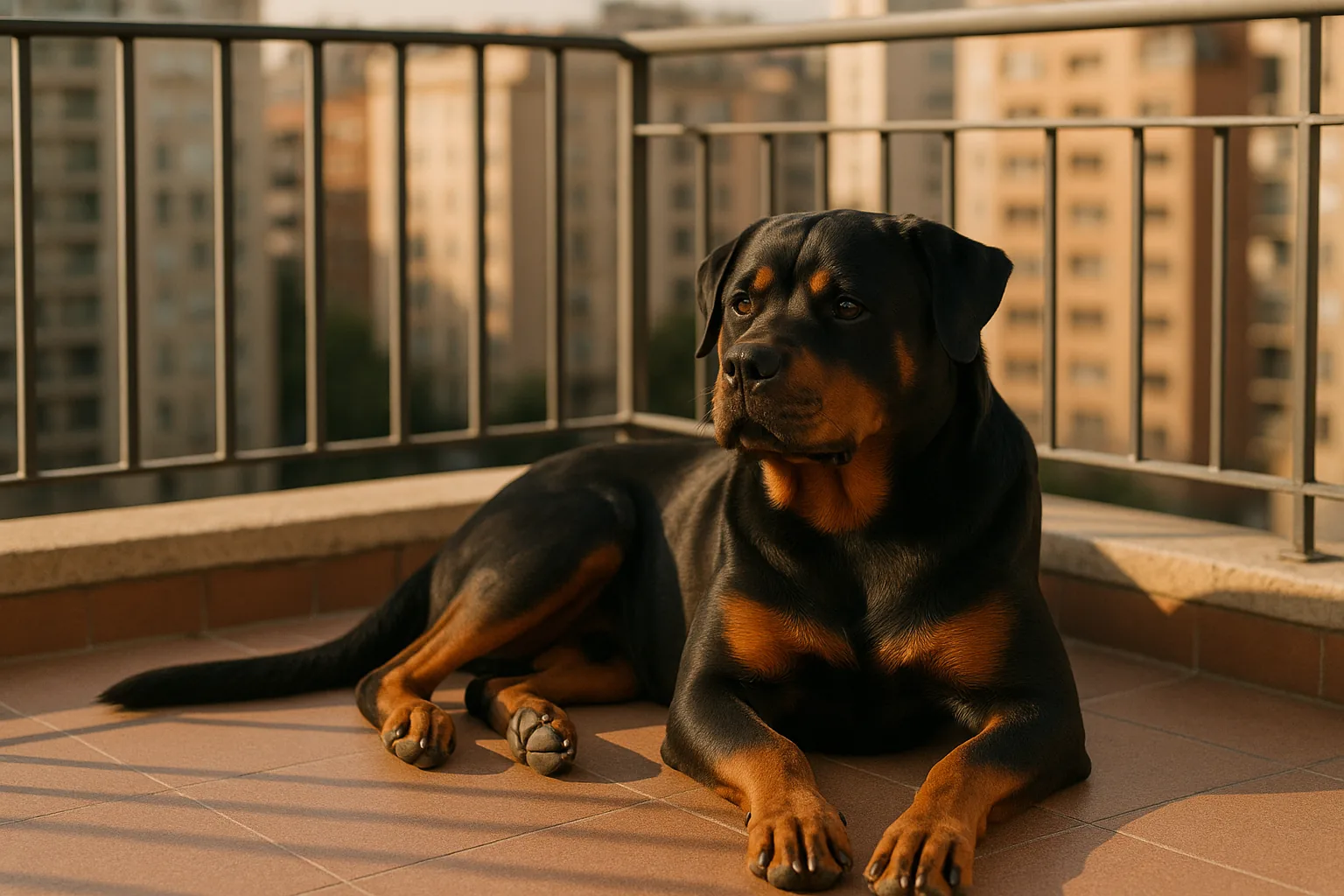 Rottweiler en departamento y clima cálido: ¿se puede?