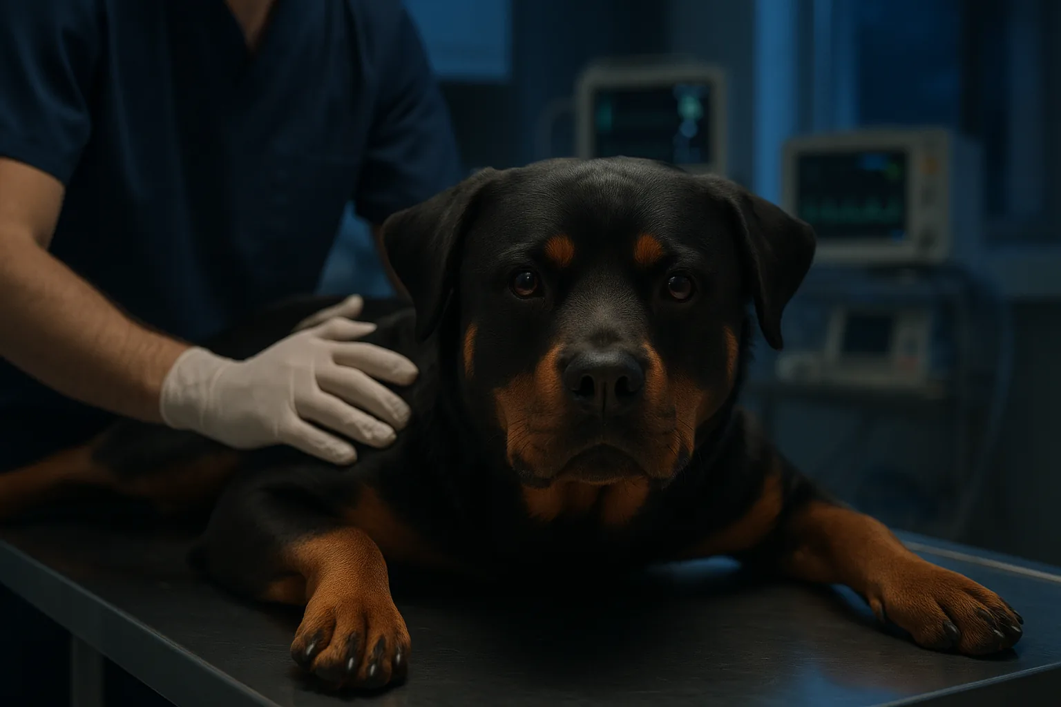 Torsión gástrica en el Rottweiler: la urgencia que mata en horas