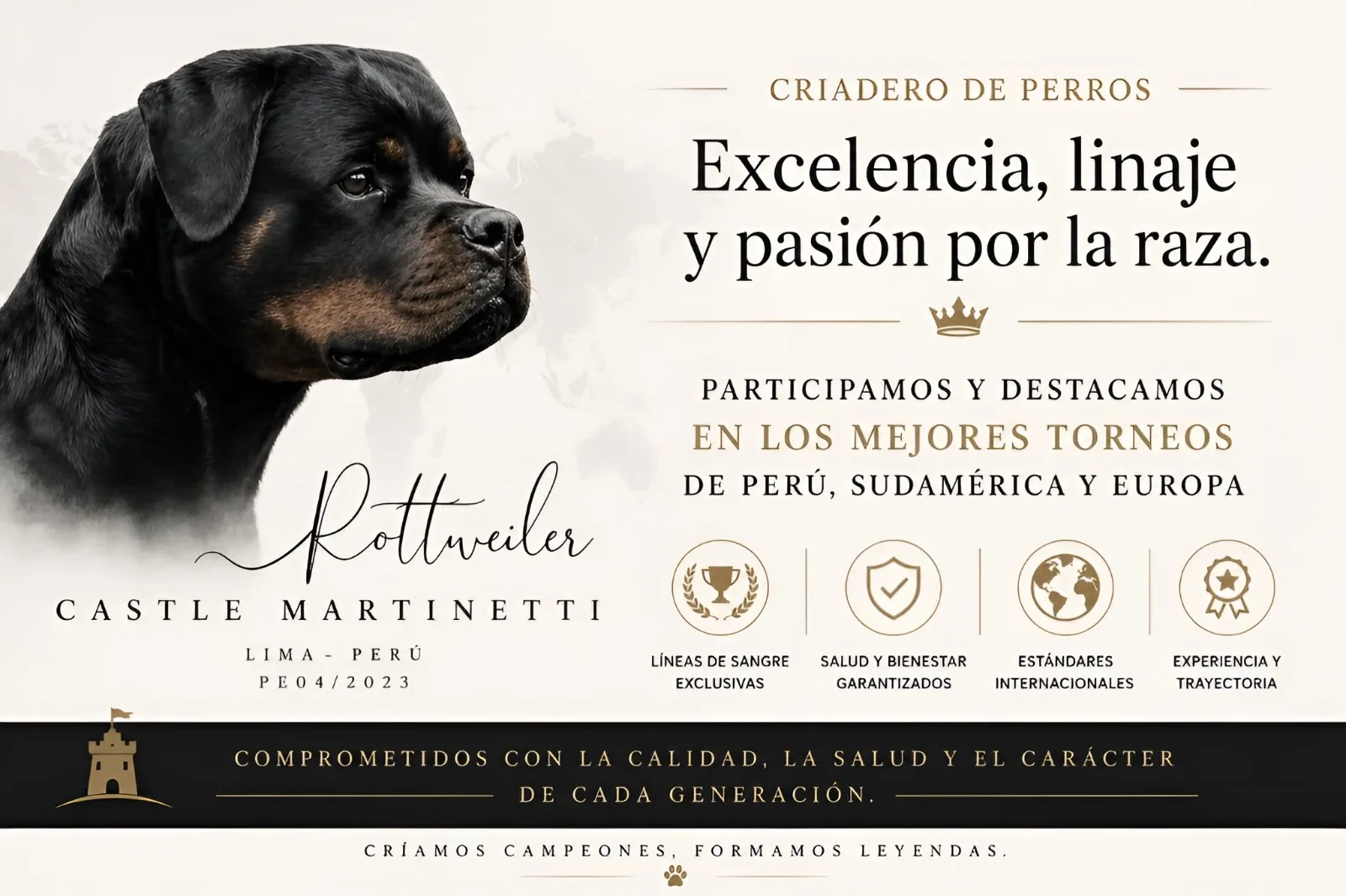 Criadero de Rottweiler Castle Martinetti, Lima, Perú